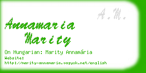 annamaria marity business card